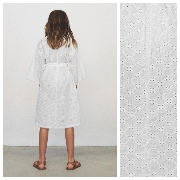 Zara Studio White Kimono-style Dress.  Limited Edition. - Picture 5 of 10
